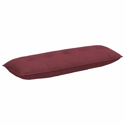 vidaXL Poglavni vzglavnik Vinorodna rdeča 140 x 19 x 50 cm blago