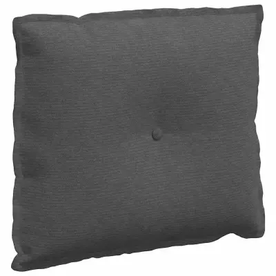 vidaXL Poglavni vzglavnik Temno siva 60 x 50 cm Žametna tkanina