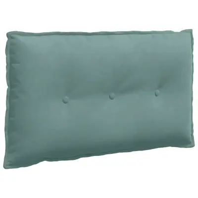 vidaXL Poglavni vzglavnik Morsko zelena 80 x 50 cm Žametna tkanina