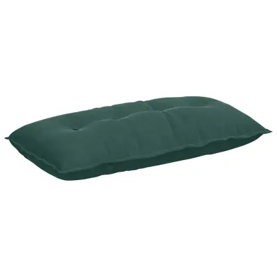 vidaXL Poglavni vzglavnik Temno zelena 100 x 50 cm Žametna tkanina