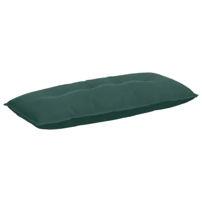 vidaXL Poglavni vzglavnik Temno zelena 120 x 50 cm Žametna tkanina