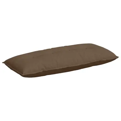 vidaXL Poglavni vzglavnik Rjava 120 x 19 x 50 cm blago
