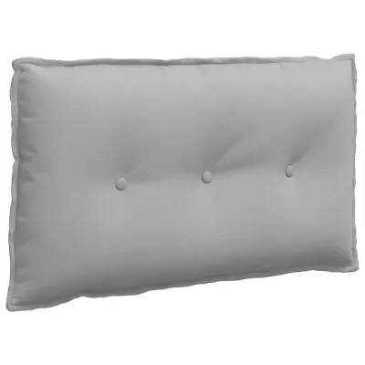 vidaXL Poglavni vzglavnik Oblačno siva 80 x 19 x 50 cm blago