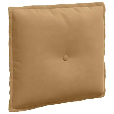 vidaXL Poglavni vzglavnik Rjava 50 x 45 cm Žametna tkanina