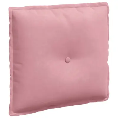 vidaXL Poglavni vzglavnik Roza 50 x 45 cm Žametna tkanina