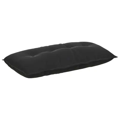 vidaXL Poglavni vzglavnik Črna 100 x 50 cm Žametna tkanina