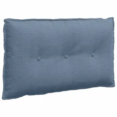 vidaXL Poglavni vzglavnik Modra 80 x 50 cm Žametna tkanina