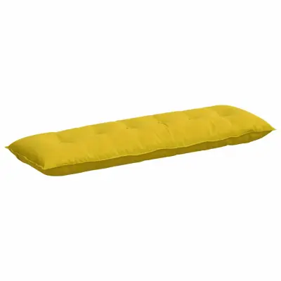 vidaXL Poglavni vzglavnik Rumena 160 x 50 cm Žametna tkanina
