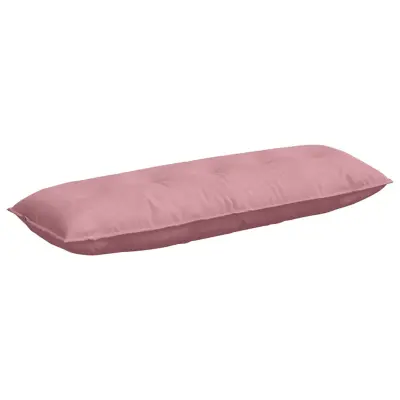vidaXL Poglavni vzglavnik Roza 140 x 50 cm Žametna tkanina