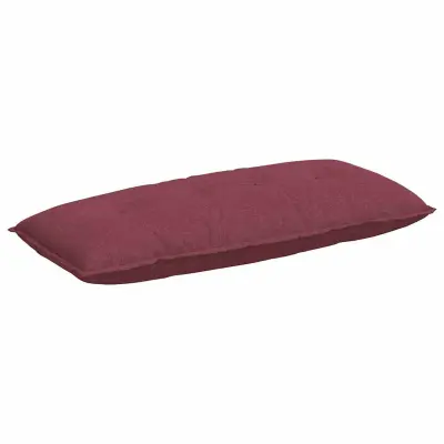 vidaXL Poglavni vzglavnik Vinorodna rdeča 120 x 19 x 50 cm blago