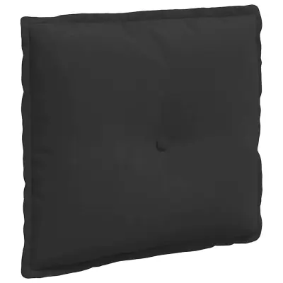 vidaXL Poglavni vzglavnik Črna 50 x 45 cm Mikrofiber tkanina