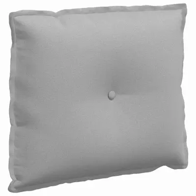 vidaXL Poglavni vzglavnik Oblačno siva 60 x 19 x 50 cm blago