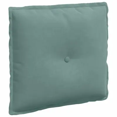 vidaXL Poglavni vzglavnik Morsko zelena 50 x 45 cm Žametna tkanina