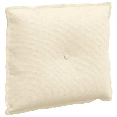 vidaXL Poglavni vzglavnik krema 60 x 50 cm Žametna tkanina