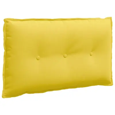 vidaXL Poglavni vzglavnik Svetlo rumena 80 x 19 x 50 cm blago