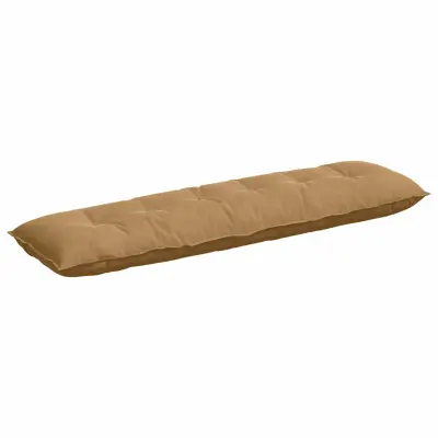 vidaXL Poglavni vzglavnik Rjava 180 x 50 cm Žametna tkanina