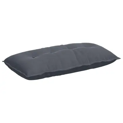 vidaXL Poglavni vzglavnik Temno siva 100 x 50 cm Žametna tkanina