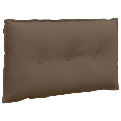 vidaXL Poglavni vzglavnik Rjava 80 x 19 x 50 cm blago