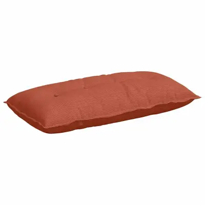vidaXL Poglavni vzglavnik Rdeče oranžna 100 x 50 cm Žametna tkanina