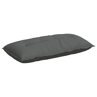 vidaXL Poglavni vzglavnik Temno siva 100 x 19 x 50 cm blago