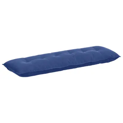 vidaXL Poglavni vzglavnik Policijska modra 160 x 50 cm Žametna tkanina