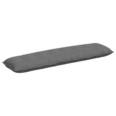 vidaXL Poglavni vzglavnik Temno siva 200 x 50 cm Mikrofiber tkanina