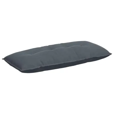 vidaXL Poglavni vzglavnik Temno siva 120 x 50 cm Žametna tkanina