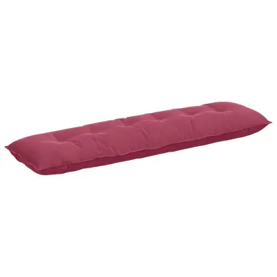 vidaXL Poglavni vzglavnik Vinorodna rdeča 180 x 50 cm Žametna tkanina