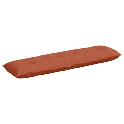 vidaXL Poglavni vzglavnik Rdeče oranžna 180 x 50 cm Žametna tkanina