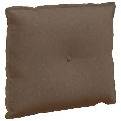 vidaXL Poglavni vzglavnik Rjava 60 x 19 x 50 cm blago