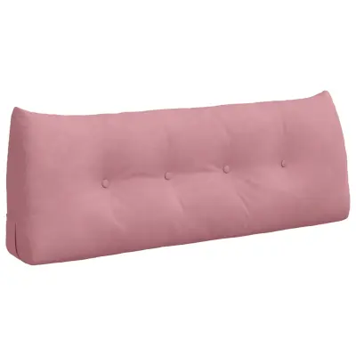 vidaXL Poglavni vzglavnik Roza 120 x 24 x 50 cm Žamet