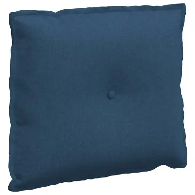 vidaXL Poglavni vzglavnik Modra 60 x 19 x 50 cm blago