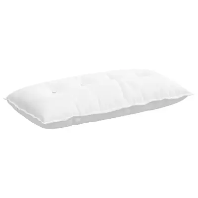vidaXL Poglavni vzglavnik Bela 100 x 19 x 50 cm blago