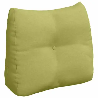 vidaXL Poglavni vzglavnik Svetlo zelena 60 x 24 x 50 cm blago