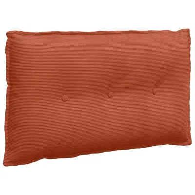 vidaXL Poglavni vzglavnik Rdeče oranžna 80 x 50 cm Žametna tkanina
