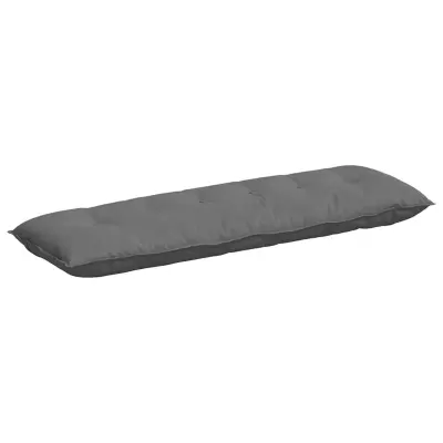 vidaXL Poglavni vzglavnik Temno siva 160 x 50 cm Mikrofiber tkanina