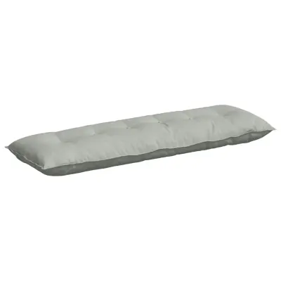vidaXL Poglavni vzglavnik Svetlo siva 160 x 50 cm Žametna tkanina