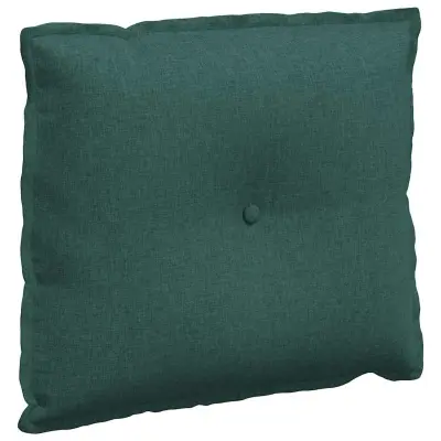 vidaXL Poglavni vzglavnik Temno zelena 60 x 19 x 50 cm blago