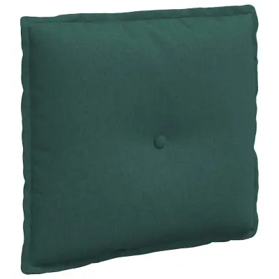 vidaXL Poglavni vzglavnik Temno zelena 50 x 19 x 45 cm blago