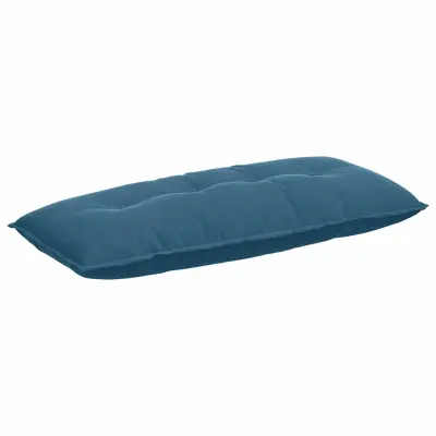 vidaXL Poglavni vzglavnik Modra 120 x 50 cm Žametna tkanina