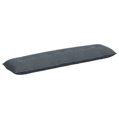 vidaXL Poglavni vzglavnik Temno siva 200 x 50 cm Žametna tkanina
