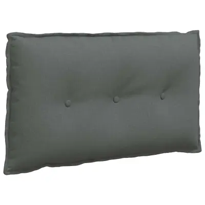 vidaXL Poglavni vzglavnik Temno siva 80 x 19 x 50 cm blago