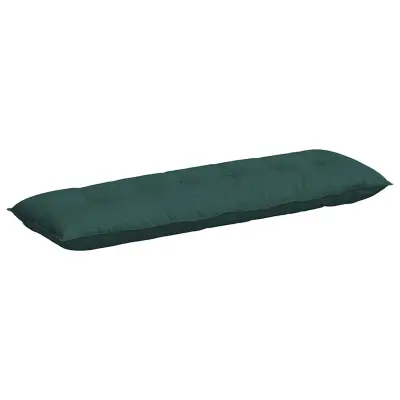 vidaXL Poglavni vzglavnik Temno zelena 160 x 19 x 50 cm blago