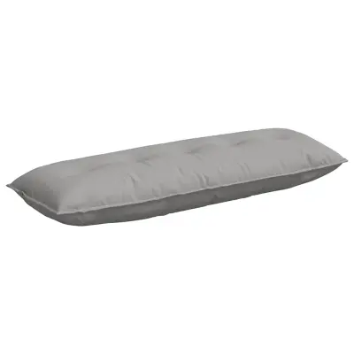 vidaXL Poglavni vzglavnik Oblačno siva 140 x 19 x 50 cm blago