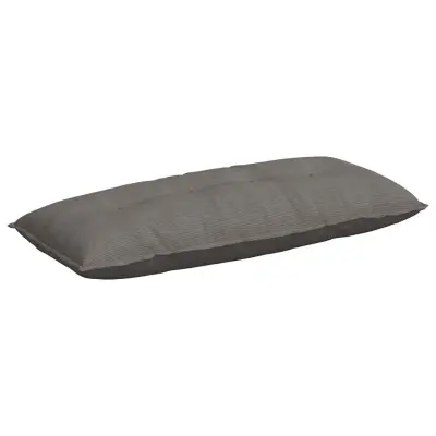 vidaXL Poglavni vzglavnik Svetlo siva 120 x 50 cm Žametna tkanina