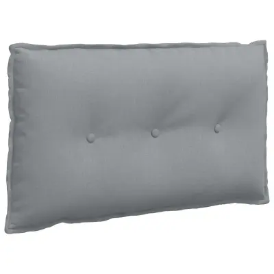 vidaXL Poglavni vzglavnik Svetlo siva 80 x 19 x 50 cm blago