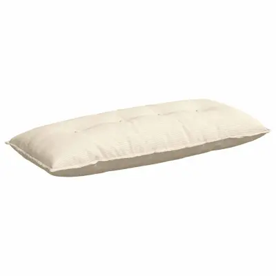 vidaXL Poglavni vzglavnik krema 120 x 50 cm Žametna tkanina