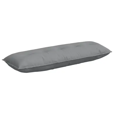 vidaXL Poglavni vzglavnik Svetlo siva 140 x 19 x 50 cm blago