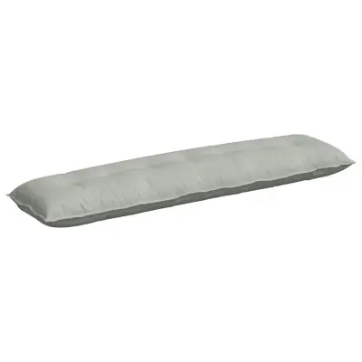 vidaXL Poglavni vzglavnik Svetlo siva 200 x 50 cm Žametna tkanina