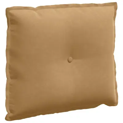 vidaXL Poglavni vzglavnik Rjava 60 x 50 cm Žametna tkanina